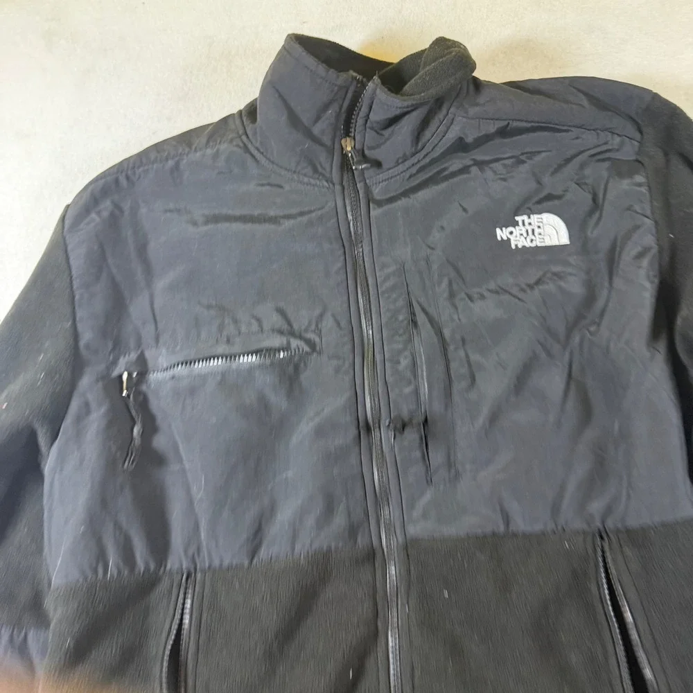 The North Face‎ Mens Denali Fleece Jacket Black Full Zip Mock Neck Small S